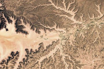 satellite view of rivers