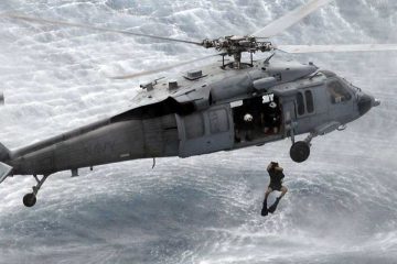 water rescue from helicopter