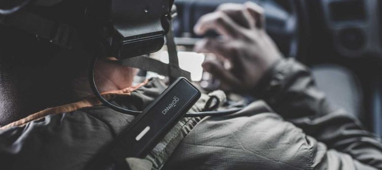 Defense operator with goTenna Pro and mobile phone